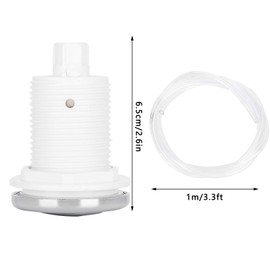 Air Button Switch Set, 250 V Pneumatic Air Pressure Switch, Stainless Steel, Nozzle 2.6 Inches and Pipe Length 39.37 Inches, for Used in Bathtubs, Swimming Pools and Spa Pumps