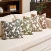 Chenille Decorative Throw Pillow Cover, 18×18, Caramel Brown