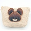 Nakajima Corporation 172525 Bear's School Boa Face Pouch, Beige