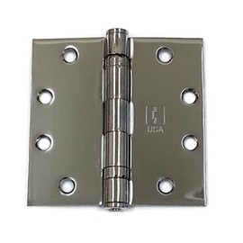 Hager Full Mortise Steel Hinge BB1279 4.5 x 4.5 US26/651 (Polished Chrome) - Box of 3 Ball Bearing Hinges