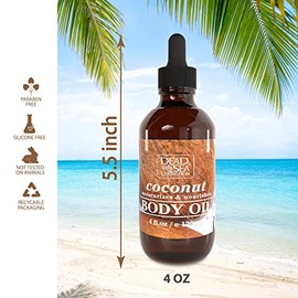 Dead Sea Collection Aceite Corporal Con Coco - Hidratante Para Piel Seca Y Aceite De Masaje Hidratante - Aceite De Baño Nutritivo - Aumenta La Elasticidad De La Piel Y Proporciona Apoyo Antienvejecim