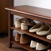 XKZG Storage Bench Wooden Shoe Rack Bench Rustic Solid Wood