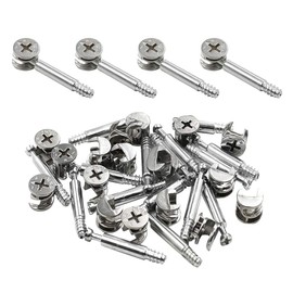 Luomorgo Furniture Cabinet Fixing Screw Locking Bolt Fitting 30pcs