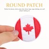 TEHAUX Canadian Flag Patch 12pcs - Round Shape 1.8 Inch