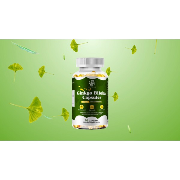 IMATCHME Organic Ginkgo Biloba 500mg, Ginko Biloba Leaf,Memory & Concentration