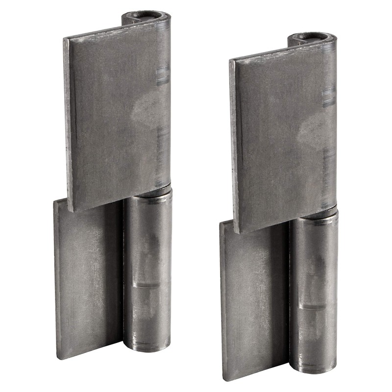 Gedotec Hinges for Welding, Pack of 2, Weld-On Tape for