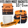 Rugged Tools Bucket Tool Organizer - 64 Pocket Bucket Caddy