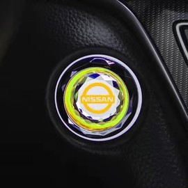 CAI, Suitable for Nissan Car Engine Start Button, Crystal One Button Start Cover, Engine Button Cover, Car Engine Button Cover, Button Switch Decorative Cover, Interior Custom Parts, Accessories,