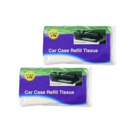 Car Case Visor Facial Tissues Refill 3 Ply Tissue Wipes 6 Refills (2 Bags)