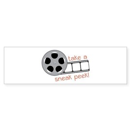 CafePress Sneak Peek Bumper Sticker Sticker (Bumper 50 pk)