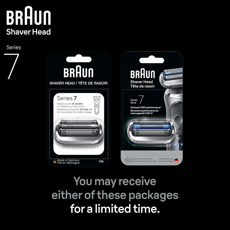 Braun Series 7 Electric Shaver Replacement Head, Easily Attach Your