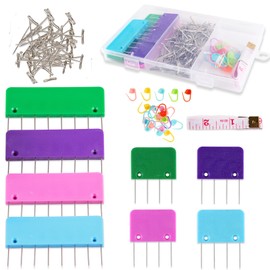 Svartur Crochet Blocking Pint Kit with 8 Knitting Combs, 100 T-pins, 20 Stitch Markers, Storage Case