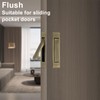 Pocket Door Pull Handle, Edge Pull, Professional Stainless Steel 304,