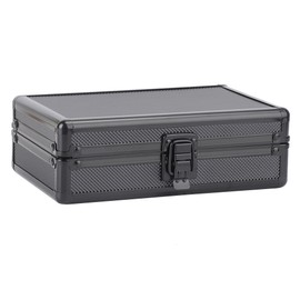 Aluminum Shell Cedar Lined Cigar Humidor Storage Case Portable Gift Box with Humidifier