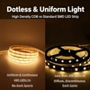COB LED Strip Light IP68 Waterproof, 16.4FT 12V High Density