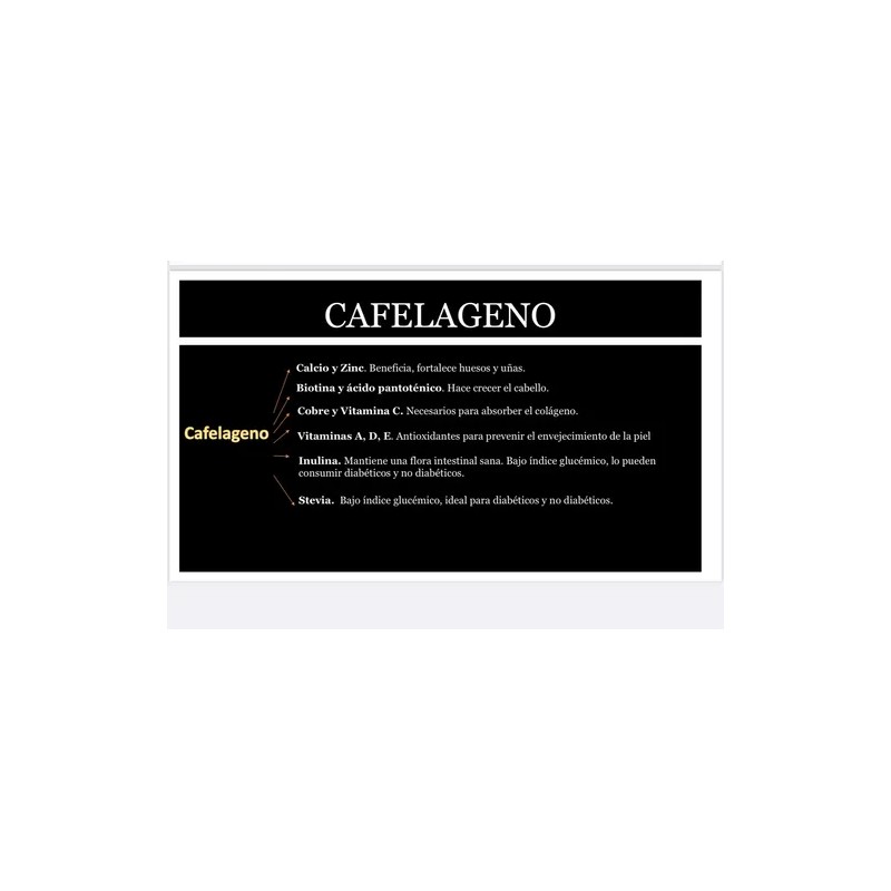 Cafelágeno - Café Con Colágeno, Vitaminas Y Minerales 350gr