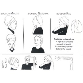 Tichel Volumizer Pass KalPlus Black Shaper, High/Mid-Height, Non Slip, Adjustable, for Under Headscarf Headwrap Snood Hair Wrap Hijab - By Rinati Lakel