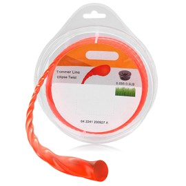 Dalom .095" 1/2 lb Trimmer Line Round Twist,Weed Eater String 095,Wacker Line,Orange