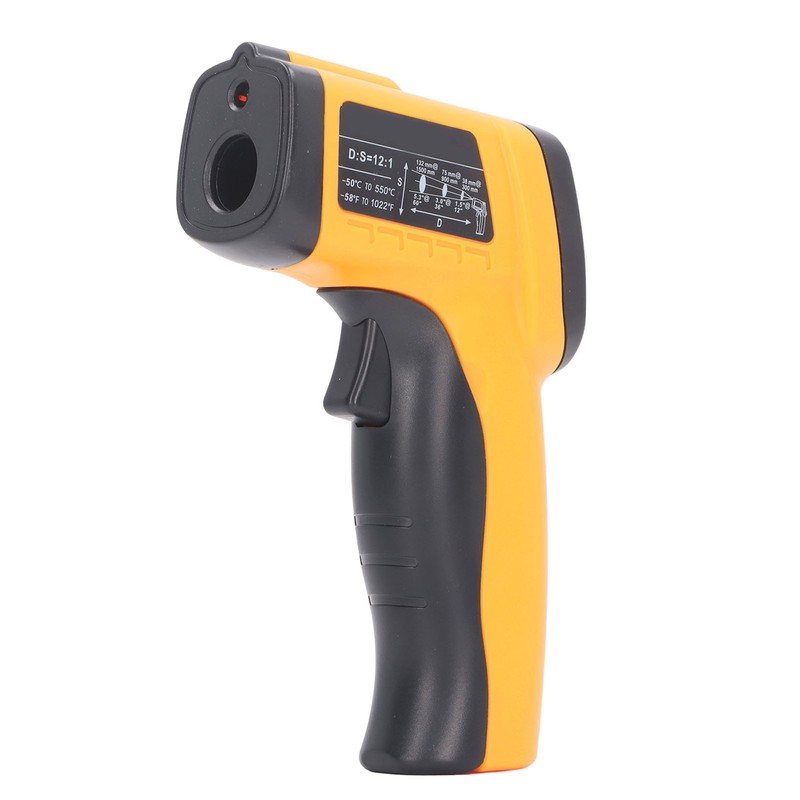 Industrial Infrared Thermometer LCD Digital Handheld Temperature Measuring Gun for