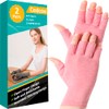 2 Pairs Rheumatoid Arthritis Compression Gloves, Pink, M