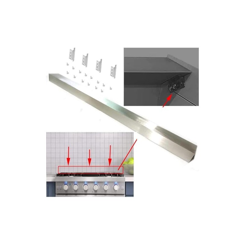 Stove Gap Universal Triangular Filler Strip W10113901A、W10140537、W10097260、4396947、9757784SS Slide In Range