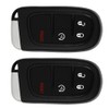 KEYALL 2 Pack 4 Buttons Remote Control Car Key Fob