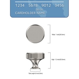 9BUILD 10 Pack Brushed Satin Nickel Cabinet Knobs Single Hole Cupboard Handles Kitchen Knurled Cupboard Knobs for Drawer Cupboard UK0039