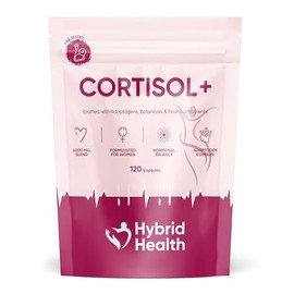 Hybrid Health Cortisol Reducing Supplements - 2 Months Supply, 9-in-1 Cortisol Support & Hormone Balance for Women Formula, with Ashwagandha, Rhodiola, L-Theanine, Phosphatidylserine, 120 Capsules