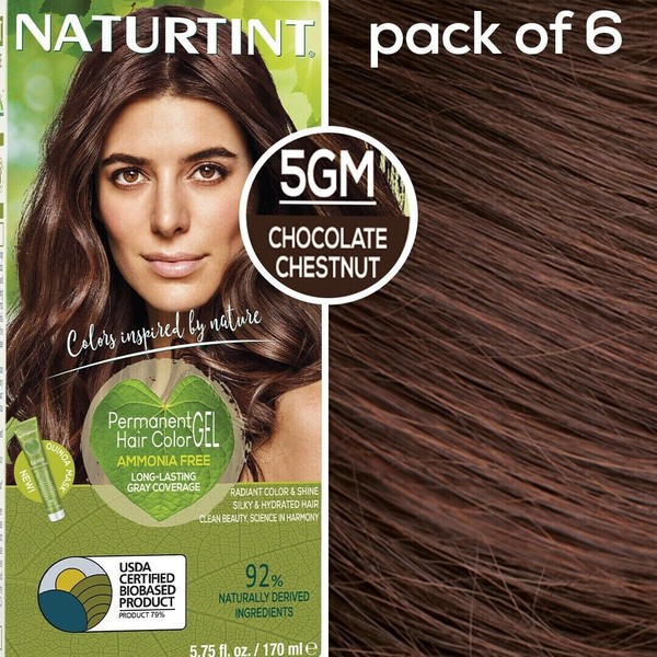 Naturtint - Permanent Hair Color - 5GM Chocolate Chestnut - 5.75 Oz (Pack of 6)