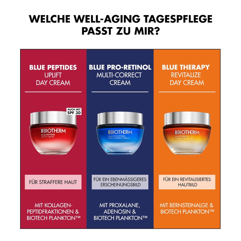 Biotherm Blue Peptides Uplift Cream SPF30, Firming Day Cream with