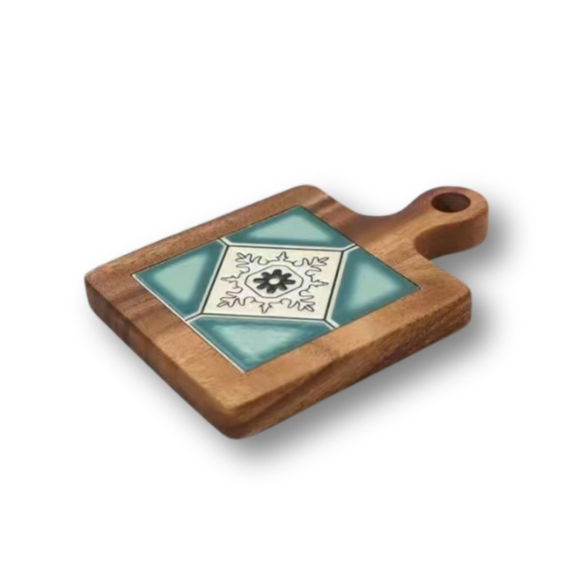 Golspia Heat Resistant Wood Square Tile Trivet Kitchen Accessories Scandinavian