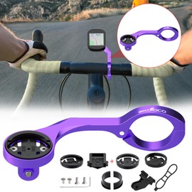 BIKOOCO Out Front Cycling Computer Mount - Garmin Bike Mount for Garmin Edge 200 500 510 520 800 810 820 1000 1030,Bike Computer Mount Compatible with Road Bike GPS Computer,Garmin,Combo