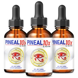 (3 Pack) Pineal 10x Drops – Daily Support Formula with a Clean, Natural Blend to Maintain Restful Evenings, Balanced Rhythms & Relaxation | Easy-to-Use Pineal10x for Nighttime Wellness (90 Servings)