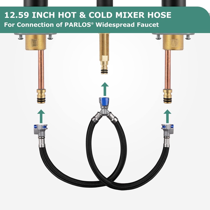 Replacement Quick Connect Hose Hot & Cold Water Mixer Line
