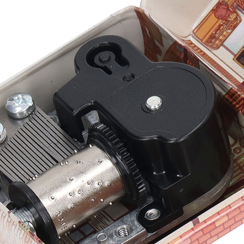 Metal Music Box Cute Exquisite Small House Design Mini Portable