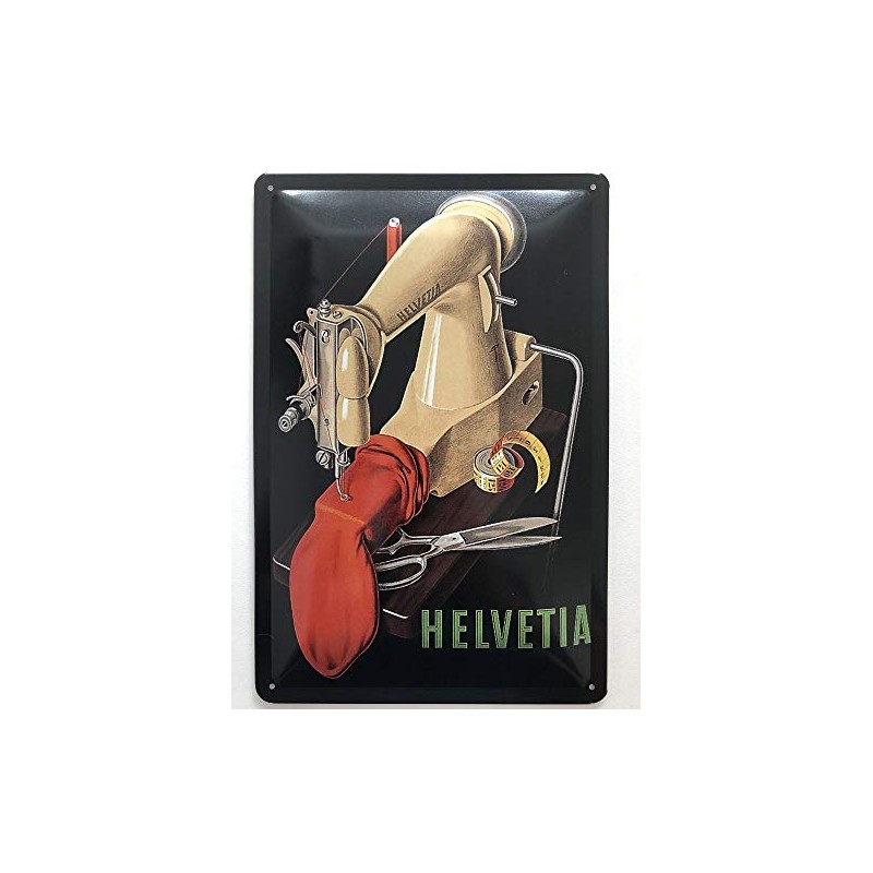 Deko 7 Tin Sign 30 x 20 cm Helvetia Sewing