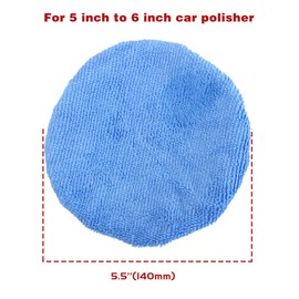 20 Pcs Microfiber Car Polishing Bonnet Pads (5 to 6 Inches) Buffer Set - Waxers Polisher Pad Cover for Car Buffing
