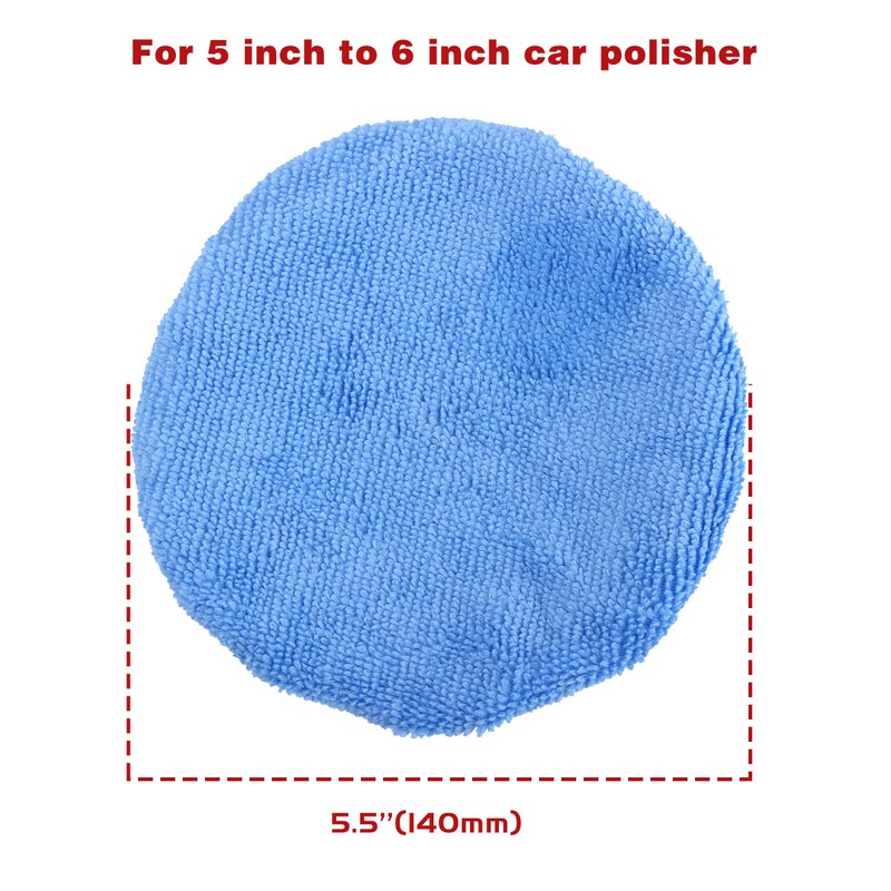 20 Pcs Microfiber Car Polishing Bonnet Pads (5 to 6