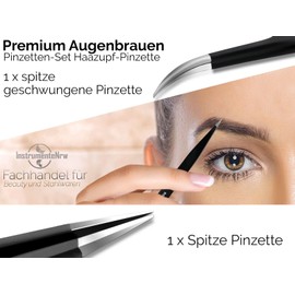 Professional Eyebrow Tweezers Hair Tipped Tweezers Hair Tug Tip Set