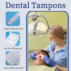 Pack of 200 Toothed Cotton Rolls Highly Absorbent Cotton Nose Plugs for Children and Adults with Nosebleeds Kit Accessories