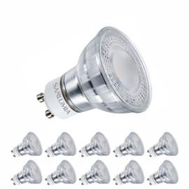 10 X Sanlumia 7W Dimmable Gu10 Super Bright 560LM LED Recessed Lighting Spotlight 75W Halogen Equivalent Warm White 3000K
