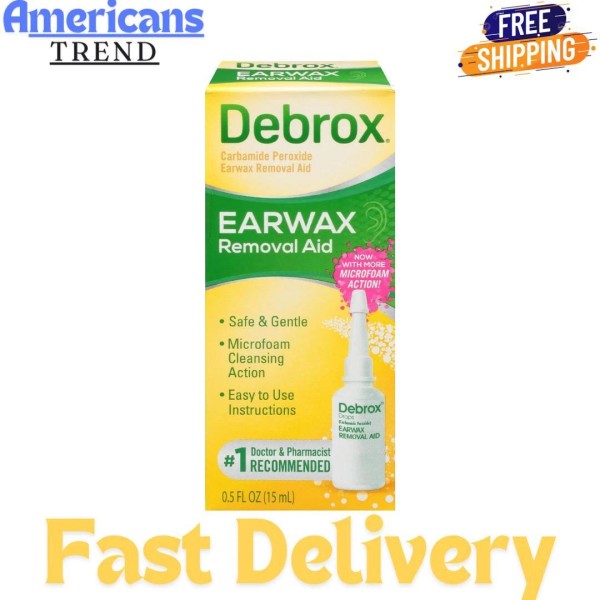 Debrox Ear Wax Removal Drops, Gentle Microfoam Ear Wax Remover,