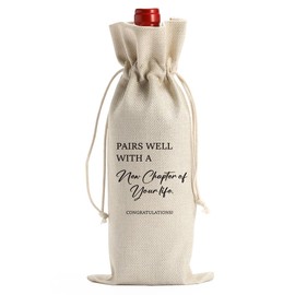 AASRR Farewell Gifts for Coworkers New Beginnings Gifts for Women Going Away Gifts for Friends Retirement Gifts for Women Men Goodbye Gifts for Coworkers Enjoy the Next Chapter Wine Bag
