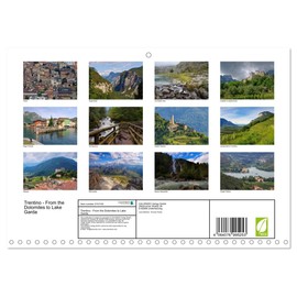 Trentino - From the Dolomites to Lake Garda (Monthly Wall Calendar 2026 11.7" x 16.5" (open)), CALVENDO 14 Month Calendar