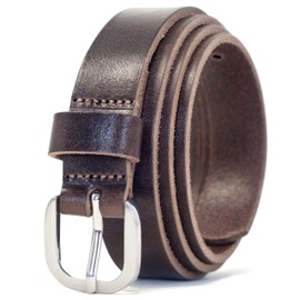 Ashford Ridge Women's Italian Leather Belt – Genuine Full Grain Leather, Stylish & Durable Belt for Jeans and Dresses, 25mm Real Leather Belt in Black, Brown and Tan