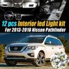 12Pc Super White 6000k Car Interior LED Light Bulb Kit