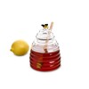HIC Kitchen Glass Honey Jar with Lid and Honey Dipper,