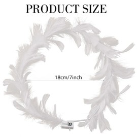 LED Feather Headbands, Pack of 10 Hair Wreaths, LED Flower Wreath, Luminous Hair Wreaths, Luminous Headband, Party Headpiece, Luminous, Flower Wreath Hair for Festivals, Weddings, Party Accessories