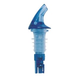 Spill-Stop 385-12 Posi-Por 2000 Pourer, 3/4 oz., Neon Blue with no Collar, Made in USA, Pack of 12, Oil and Liquor Stopper Spout, Bottle Mouth, Flip Tops