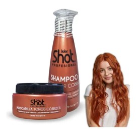 Shampoo Matizador Y Mascarilla Para Cabello Cobre Kolor Shot Realza Y Prolonga Tonos Cobrizos En El Cabello                                           